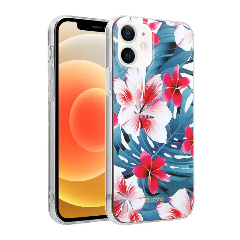 Crong Flower Case – iPhone 12 / iPhone 12 Pro dėklas (03 raštas)