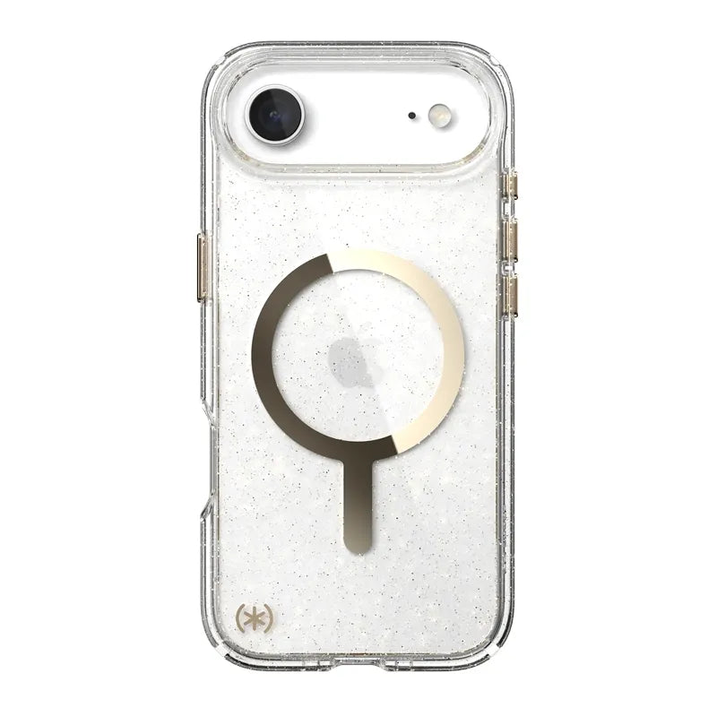 Speck Presidio Lux MagSafe - iPhone Air dėklas (blizgučiai / auksinis metalikas)