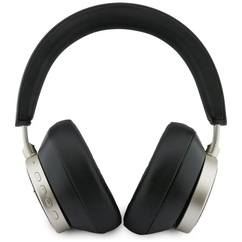 Guess 4G Triangle Logo – belaidės „Bluetooth V5.4“ ENC „on-ear“ ausinės (juodos)