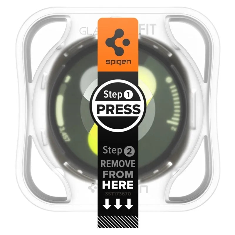 Spigen GLAS.TR EZ FIT 2-Pack – grūdintas stiklas Samsung Galaxy Watch 8 40 mm (2 vnt.)