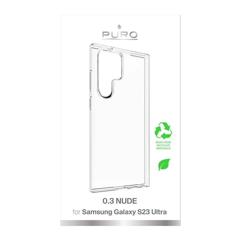 PURO 0.3 Nude – Dėklas Samsung Galaxy S23 Ultra (Skaidrus)