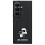 Karl Lagerfeld Saffiano Karl & Choupette Pin - Dėklas Samsung Galaxy Z Fold 8 Ultra (juodas)