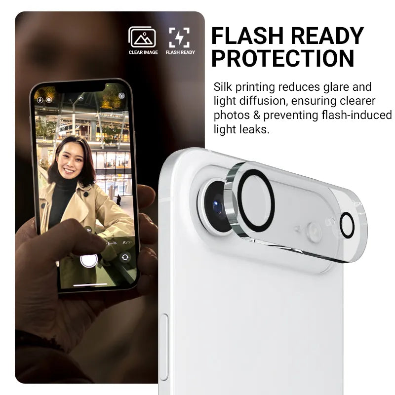 Crong Lens Shield – stiklas „iPhone Air“ kamerai ir objektyvui