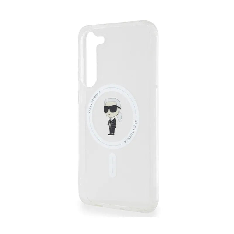 Karl Lagerfeld IML Ikonik MagSafe – dėklas Samsung Galaxy S23+ (skaidrus)