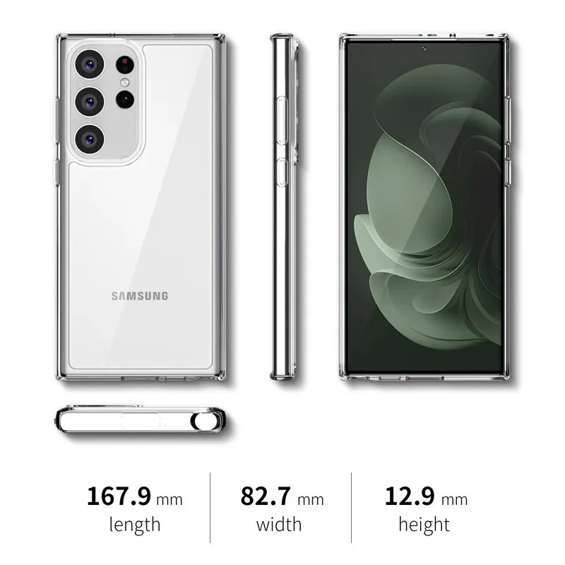 Crong Crystal Shield Cover – dėklas Samsung Galaxy S23 Ultra (skaidrus)