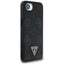 Guess Grained Hot Stamp Peony Triangle Logo MagSafe – Dėklas iPhone 16e telefonui (juodas)