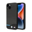 BMW Leather Carbon Blue Line – Dėklas, skirtas iPhone 14 (juodas)