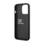 BMW Leather Carbon Blue Line – dėklas iPhone 13 Pro Max (juodas)