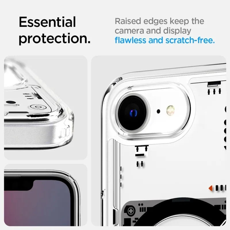 Spigen Ultra Hybrid Mag MagSafe - dėklas, skirtas iPhone 17e / 16e (Zero One)