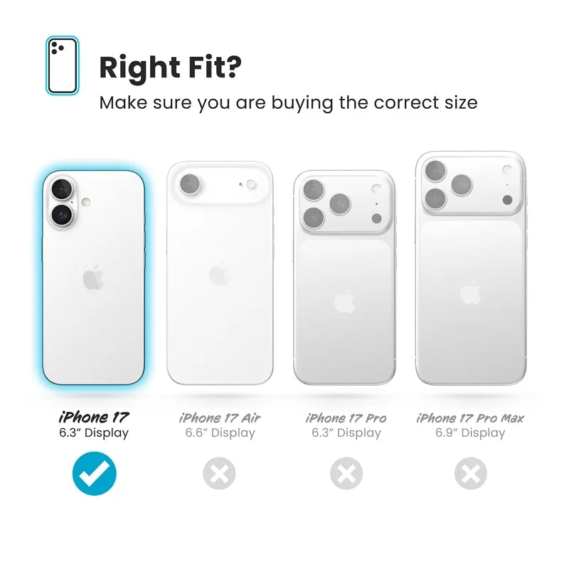 Speck Presidio2 Grip ClickLock & MagSafe – iPhone 17 dėklas (juodas / pilkas / baltas)
