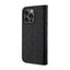 Karl Lagerfeld Booktype Saffiano Monogram – dėklas iPhone 14 Pro (juodas)