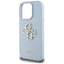 Guess Grained Big 4G Logo Small Classic Logo – Dėklas iPhone 16 Pro (mėlynas)