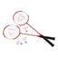 Donnay – 6 dalių badmintono rinkinys dėkle (raudonas)