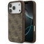 Guess 4G Classic – dėklas iPhone 17 Pro (rudos spalvos)