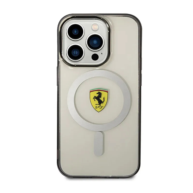 Ferrari Outline Magsafe – dėklas, skirtas iPhone 14 Pro Max (skaidrus)