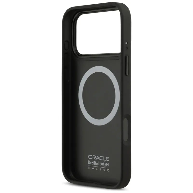Red Bull Meshed Red Ring & Metal Buttons MagSafe – dėklas iPhone 17 Pro Max (tamsiai mėlynas)