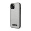 Karl Lagerfeld Glitter Plaque Logo – dėklas iPhone 14 Plus (sidabrinis)