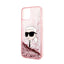 Karl Lagerfeld Liquid Glitter NFT Karl's Head – dėklas iPhone 14 Plus (rožinis)