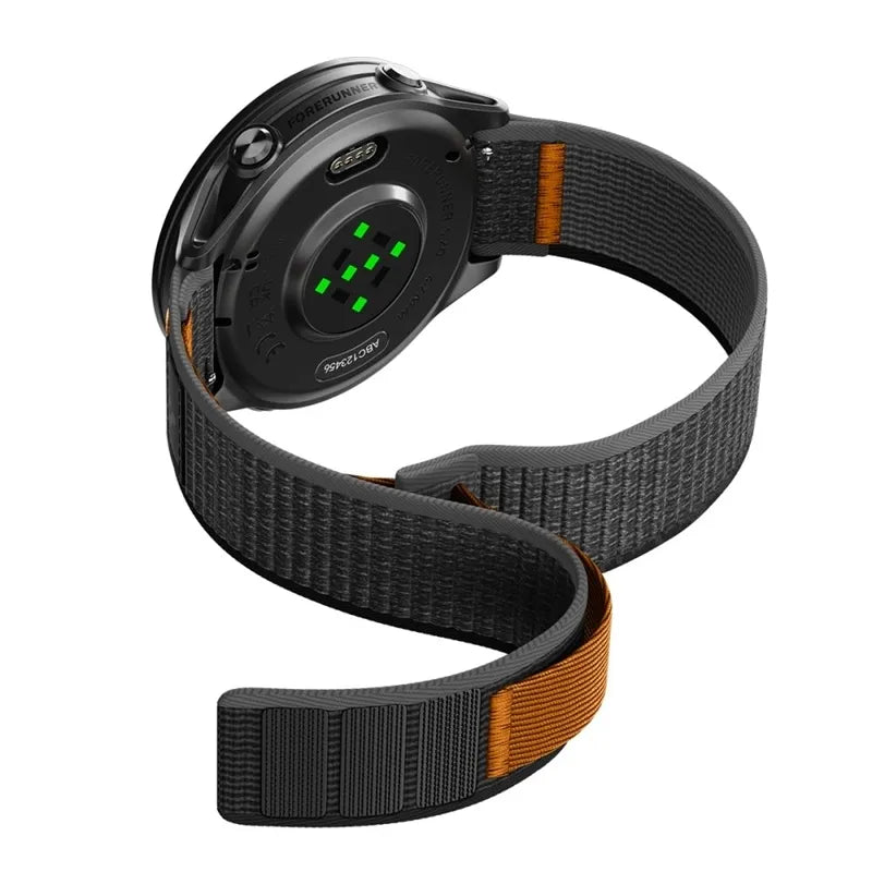 Spigen Athlex Air – Garmin QuickRelease dirželis 22 mm (Active Black / Orange)