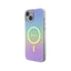 Guess IML Iridescent MagSafe dėklas - iPhone 15 Plus (violetinis)