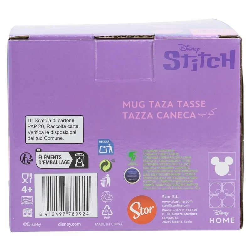 Disney Stitch – 3D keraminis puodelis dovanų dėžutėje iš Angel kolekcijos, 375 ml