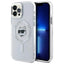 Karl Lagerfeld IML Metal Choupette Head MagSafe – Dėklas iPhone 12 / iPhone 12 Pro (Baltas)
