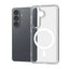 Crong Hybrid Clear Magnetic – „MagSafe“ dėklas, skirtas Samsung Galaxy S26+ (skaidrus)