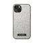 Karl Lagerfeld Glitter Plaque Logo – dėklas iPhone 14 Plus (sidabrinis)