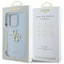 Guess Grained Big 4G Logo Small Classic Logo – Dėklas iPhone 16 Pro (mėlynas)