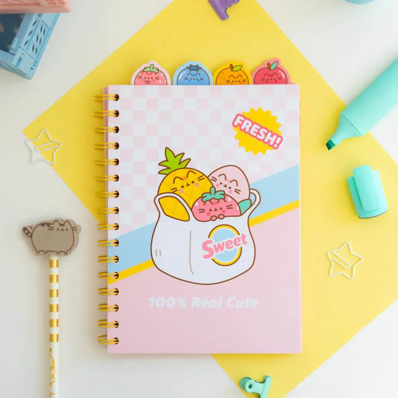 Pusheen – A5 užrašų knygelė / Užrašų knygelė iš Fruits kolekcijos