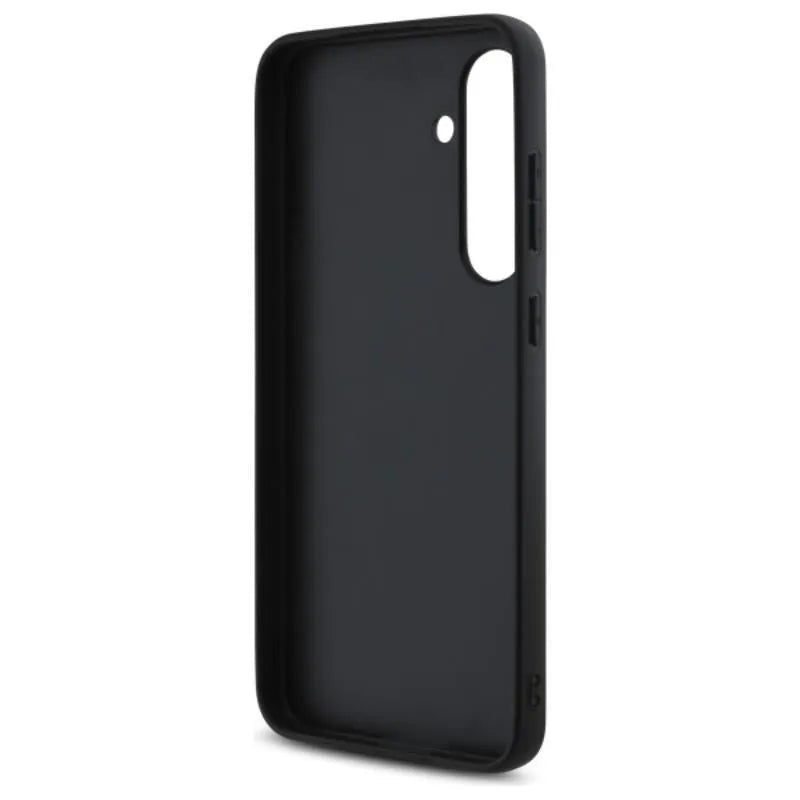 Guess 4G Metal Gold Logo – dėklas Samsung Galaxy S24 FE (pilkas)