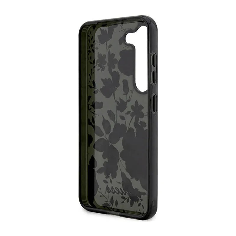 „Guess Flower Collection“ – dėklas „Samsung Galaxy S23+“ (chaki spalvos)