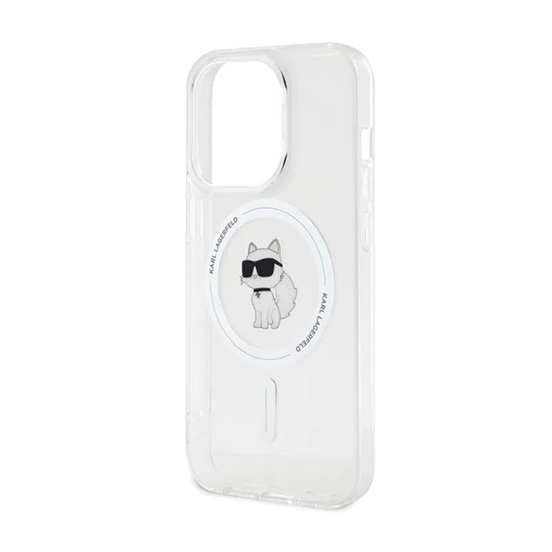 Karl Lagerfeld IML Choupette MagSafe – dėklas, skirtas iPhone 14 Pro (skaidrus)