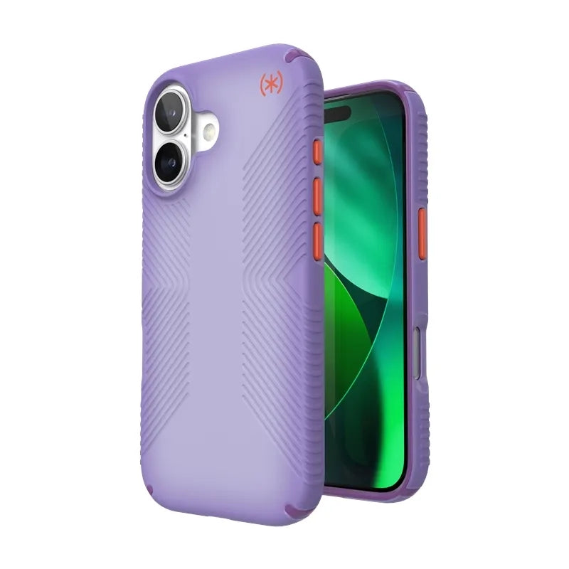 Speck Presidio Lux Grip MagSafe – dėklas iPhone 17 (Purple Fade/Magic Purple/New Poppy)