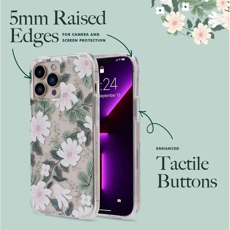 Rifle Paper Clear – dėklas, skirtas iPhone 14 Pro Max (Willow)