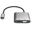„Kanex USB-C“ VGA adapteris su „Power Delivery“ – USB 1,5 A, „USB-C Power Delivery“ 60 W + VGA „Full HD“ (anoduotas aliuminis)