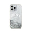 DKNY Liquid Glitter Big Logo – dėklas iPhone 15 Pro (baltas)