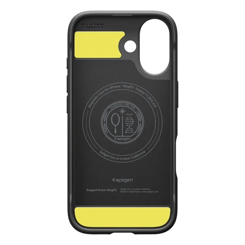 Spigen Rugged Armor Mag MagSafe – dėklas iPhone 17 (matinis juodas)