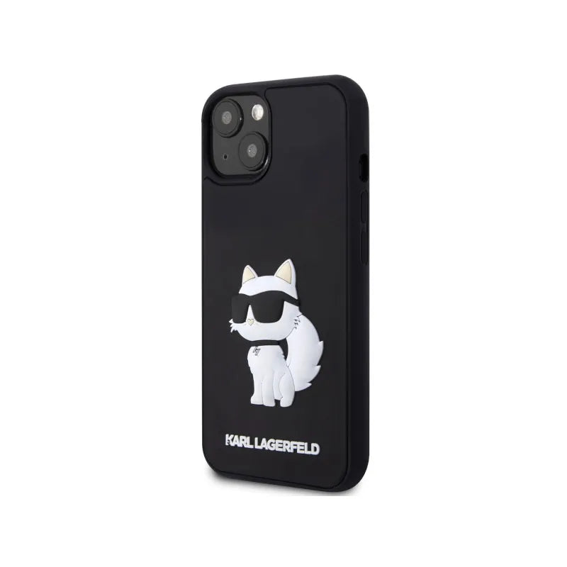 Karl Lagerfeld 3D Rubber NFT Choupette - Dėklas, skirtas iPhone 14 Plus (juodas)