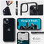 Spigen Ultra Hybrid Matte - dėklas, skirtas iPhone 15 Plus / iPhone 14 Plus (Matte Black)