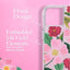 Rifle Paper Clear – auksu dekoruotas dėklas, skirtas iPhone 14 Plus (Rose Garden)