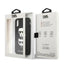 Karl Lagerfeld Saffiano Karl & Choupette Heads – dėklas iPhone Xs / X telefonui (juodas)