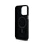 DKNY Liquid Silicone Small Metal Logo MagSafe – dėklas iPhone 15 Pro Max (juodas)