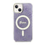 Guess 4G MagSafe – dėklas skirtas iPhone 14 Plus (violetinis)