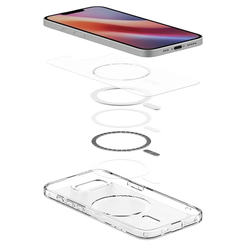 Spigen Ultra Hybrid Mag MagSafe – dėklas iPhone 17e / 16e (Frost White)