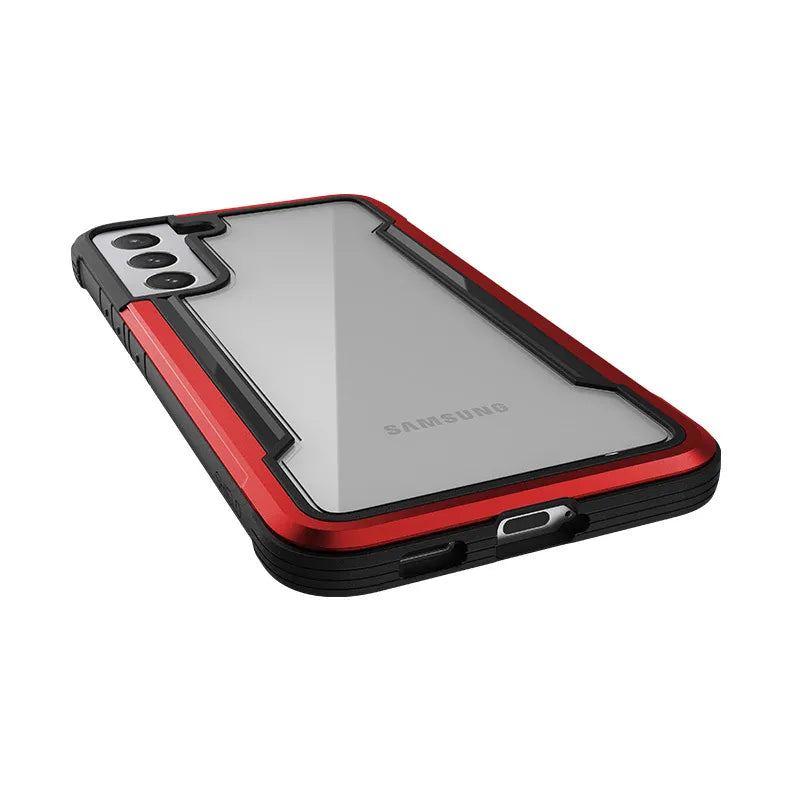 X-Doria Raptic Shield Pro – dėklas Samsung Galaxy S22+ 5G (antibakterinė apsauga) (raudonas)