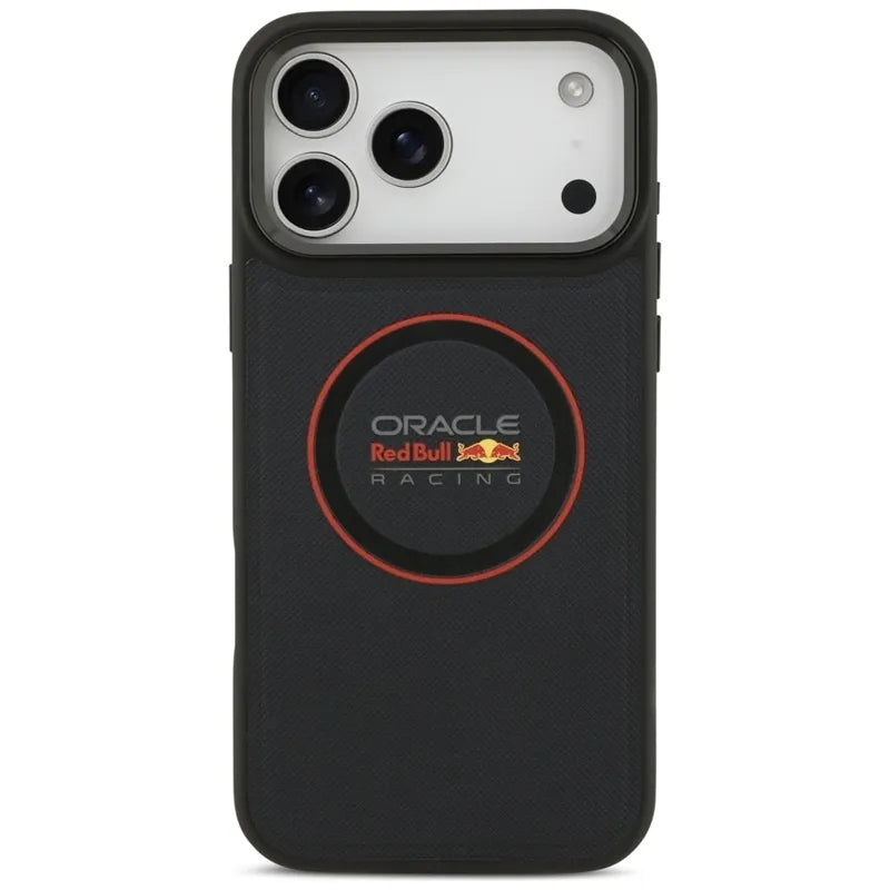 Red Bull Meshed Red Ring & Metal Buttons MagSafe – dėklas iPhone 17 Pro Max (tamsiai mėlynas)