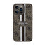 Guess 4G Printed Stripes MagSafe – dėklas iPhone 13 Pro Max (rudas)