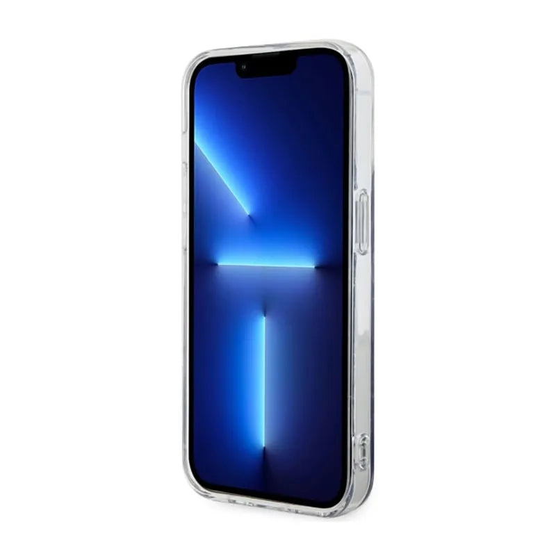 Guess Marble MagSafe – dėklas iPhone 14 Pro Max (juodas)
