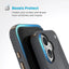 Speck Presidio2 Grip – dėklas iPhone 16 telefonui (Charcoal Gray / Cool Bronze / White)